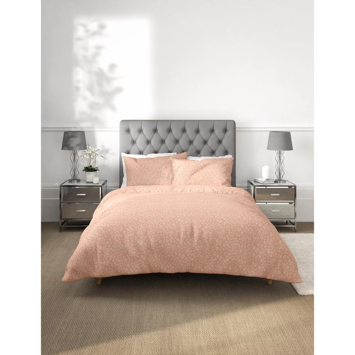 M&S Cotton Mix Leopard Bedding Set - DBL - Blush, Blush – image 4