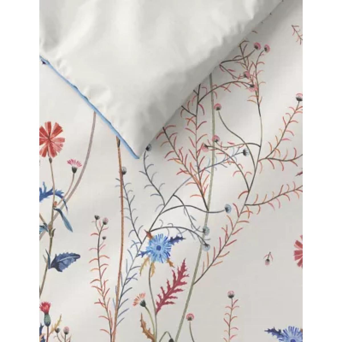M&S Pure Cotton Wild Floral Bedding Set - DBL - White Mix, White Mix – image 1