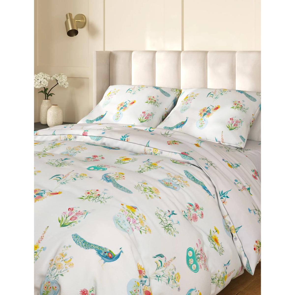 M&S Cotton Rich Floral Bedding Set - DBL - Multi, Multi – image 2