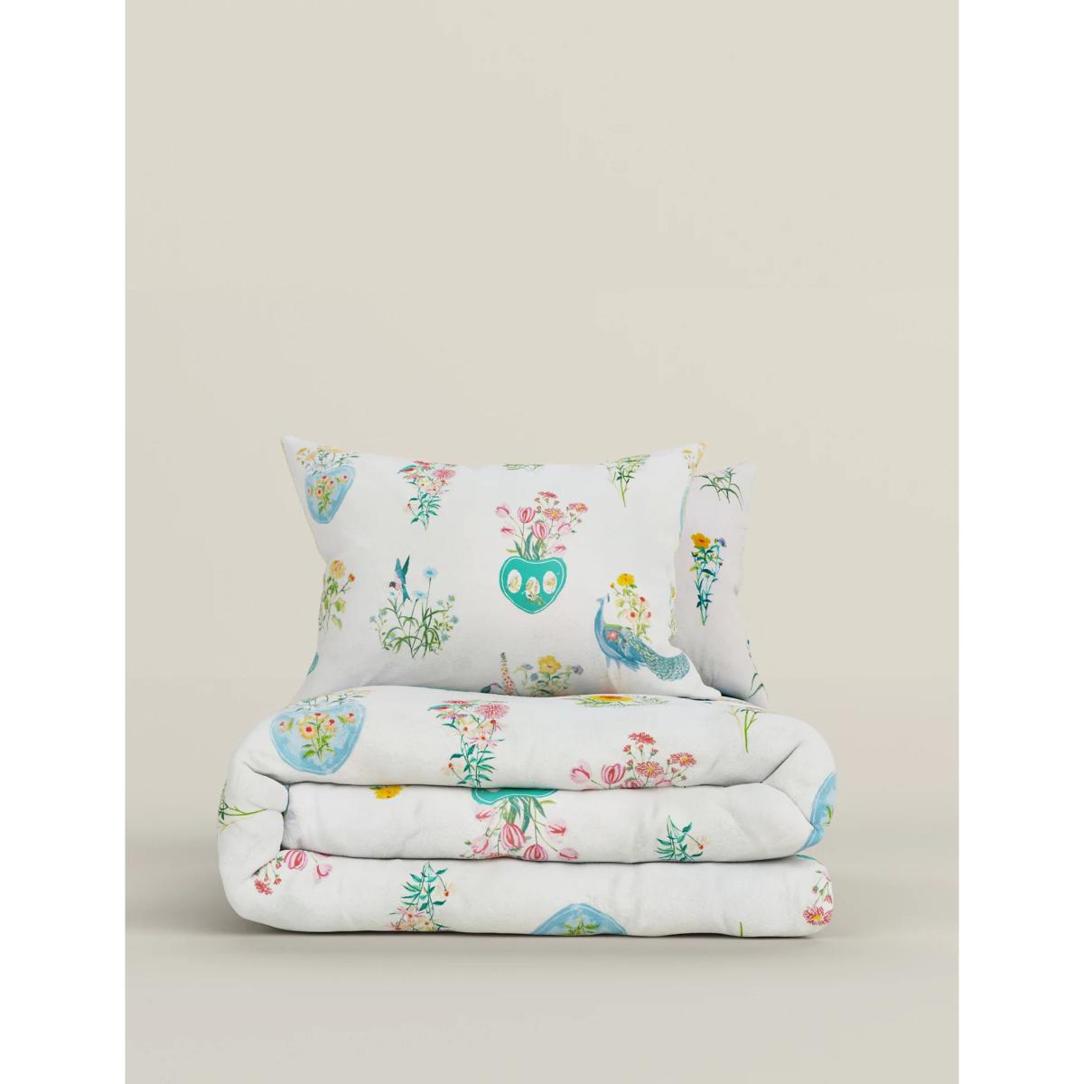 M&S Cotton Rich Floral Bedding Set - DBL - Multi, Multi – image 4