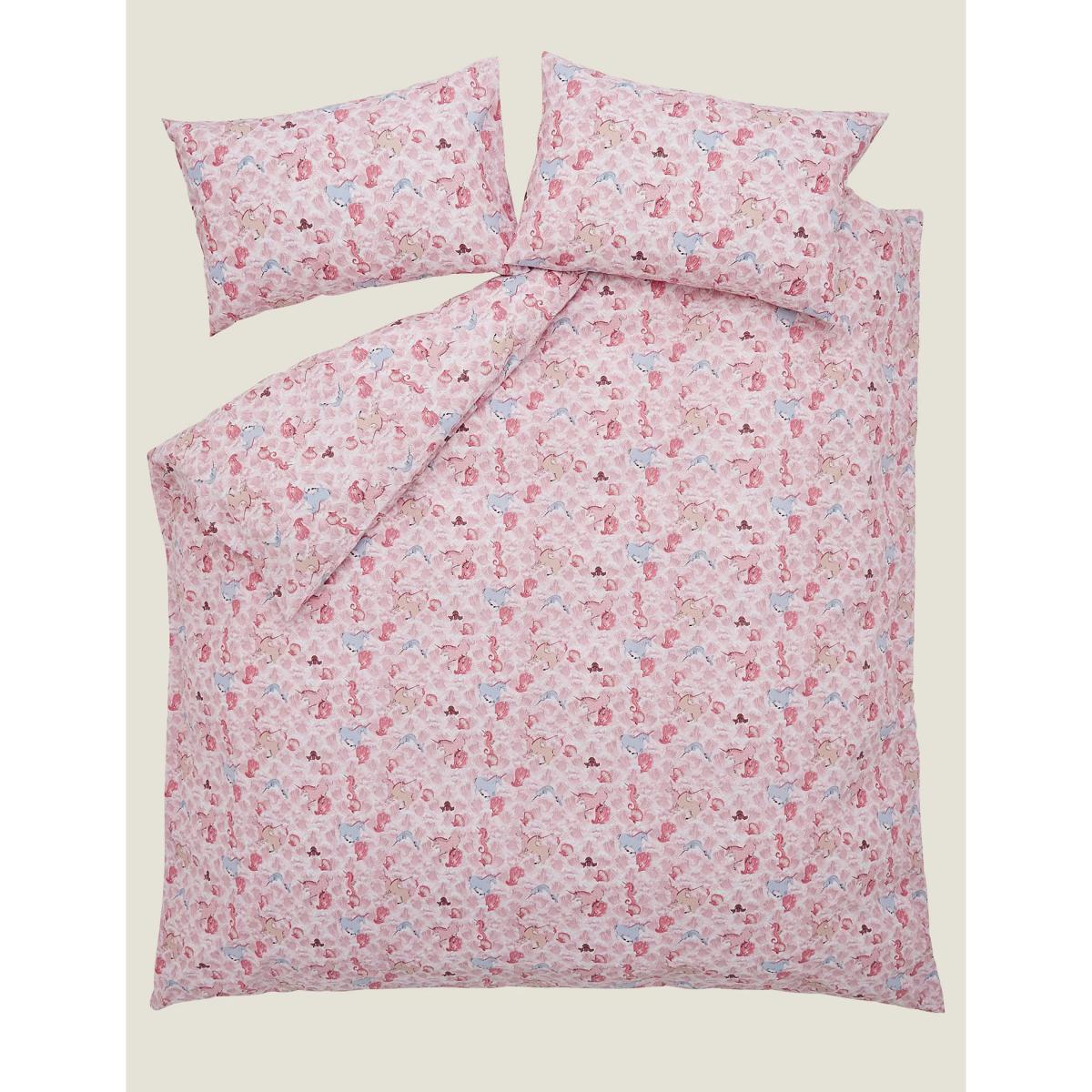 Cath Kidston Pure Cotton Unicorn Waves Bedding Set - DBL - Pink, Pink – image 2
