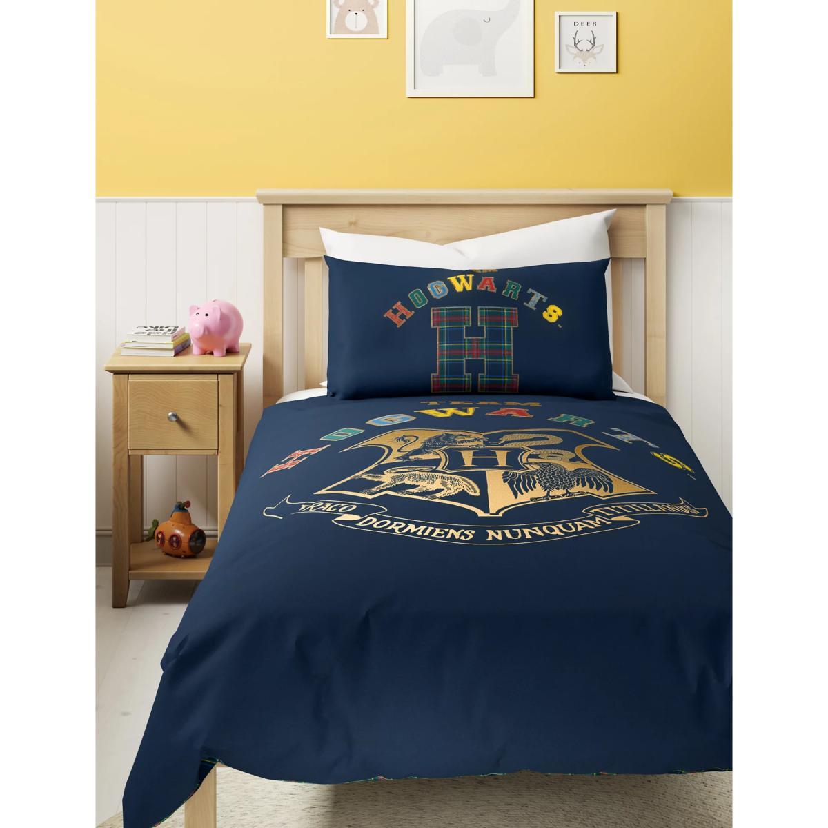M&S Cotton Mix Harry Potter™ Bedding Set - DBL - Navy Mix, Navy Mix – image 2