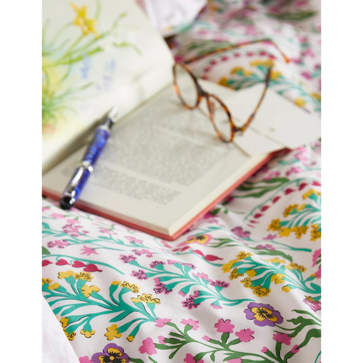 Cath Kidston Pure Cotton Paper Pansy Bedding Set - DBL - Cream, Cream – image 2