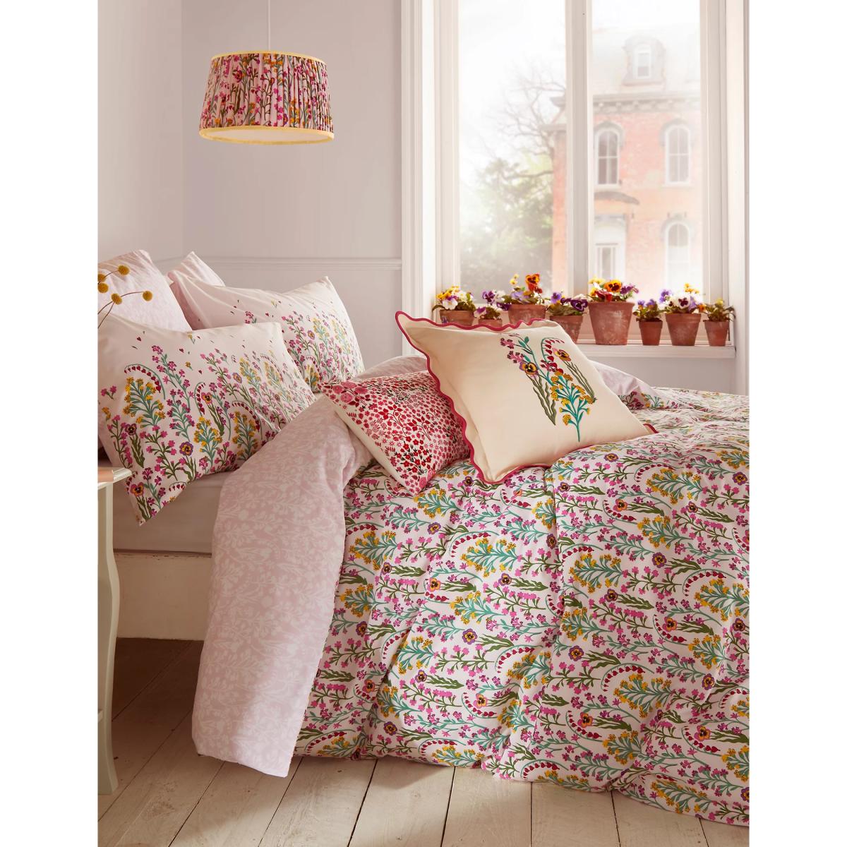 Cath Kidston Pure Cotton Paper Pansy Bedding Set - DBL - Cream, Cream – image 3
