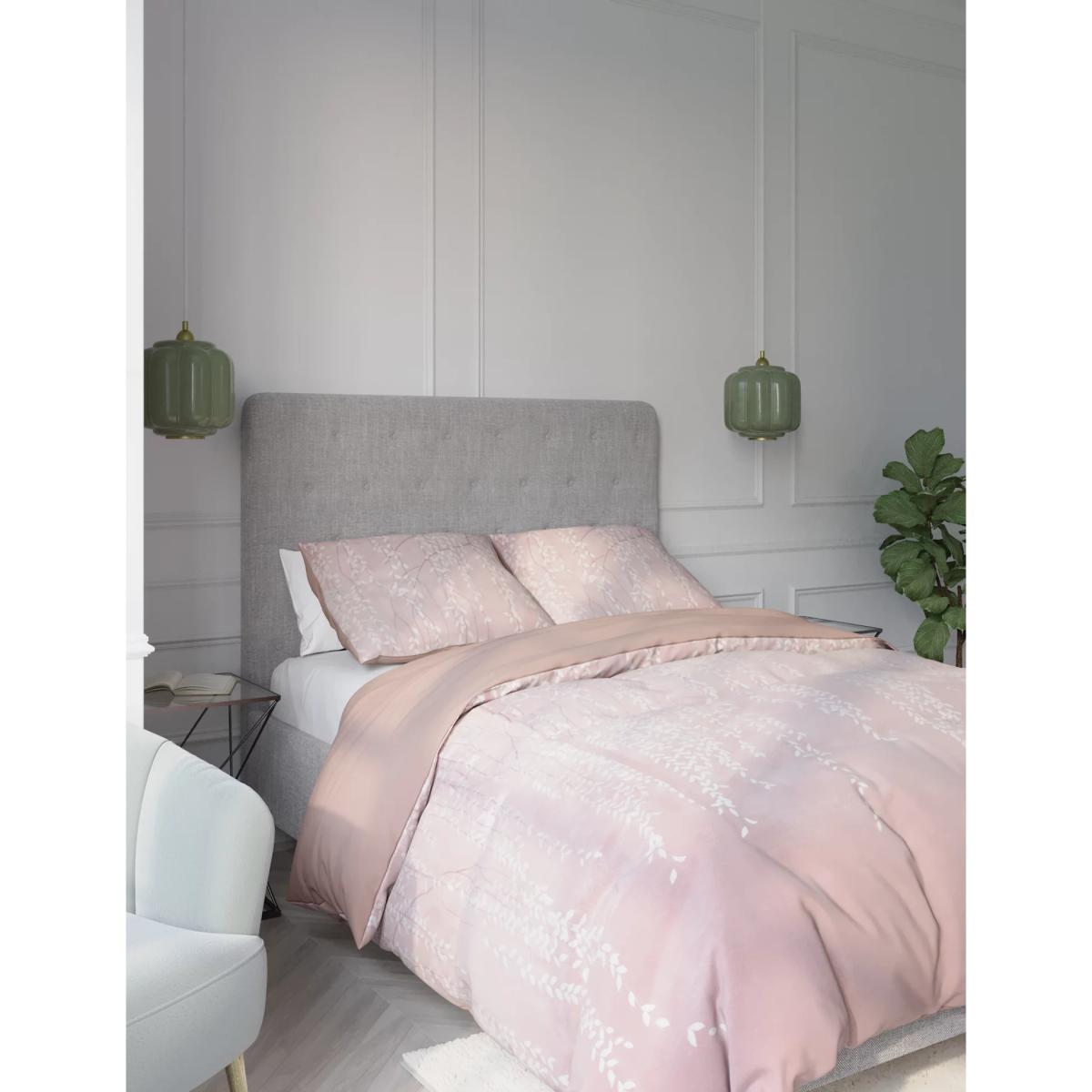 M&S Cotton Rich Willow Jacquard Bedding Set - DBL - Champagne, Champagne – image 2