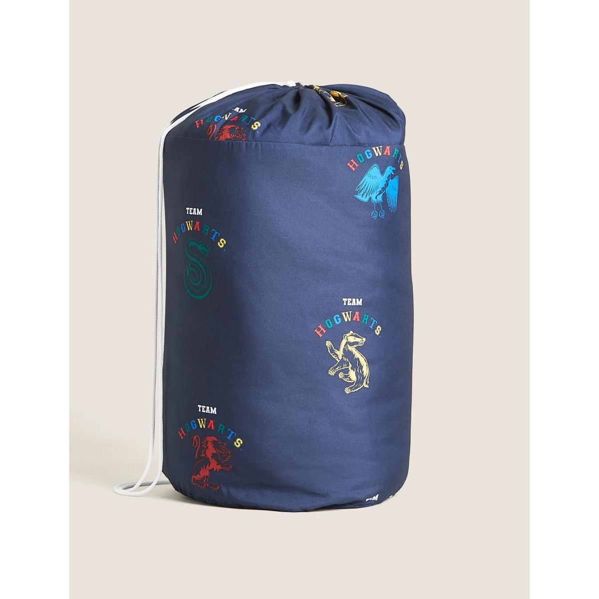 M&S Harry Potter™ Coverless Duvet & Pillowcase - DBL - Navy Mix, Navy Mix – image 5