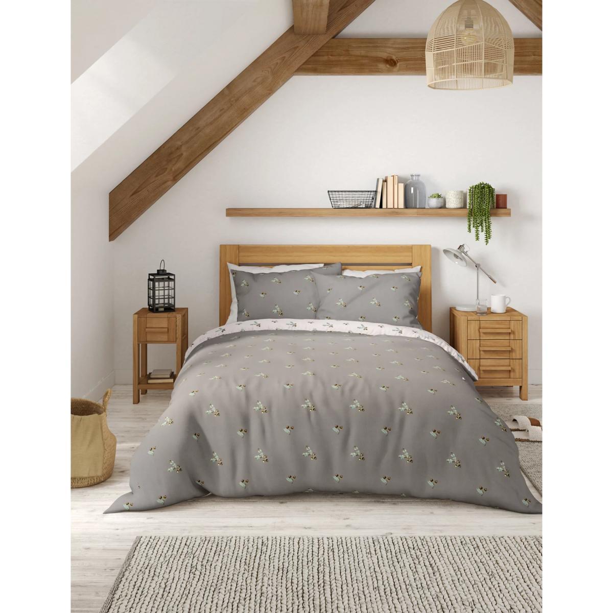 M&S Cotton Mix Acorn Bedding Set - DBL - Teal Mix, Teal Mix – image 2