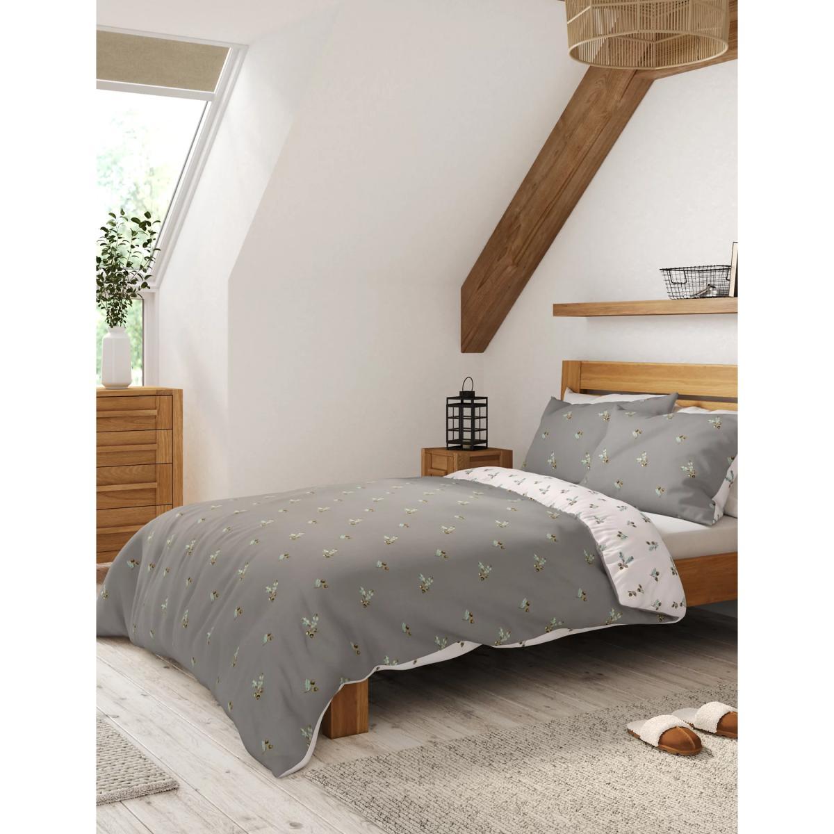 M&S Cotton Mix Acorn Bedding Set - DBL - Teal Mix, Teal Mix – image 3