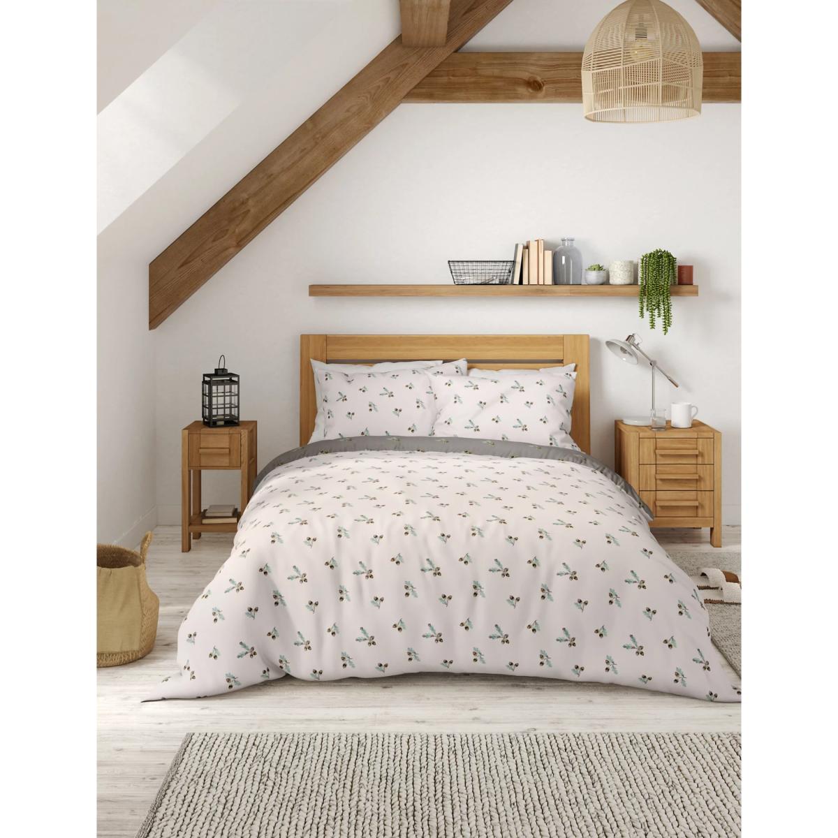 M&S Cotton Mix Acorn Bedding Set - DBL - Teal Mix, Teal Mix – image 5