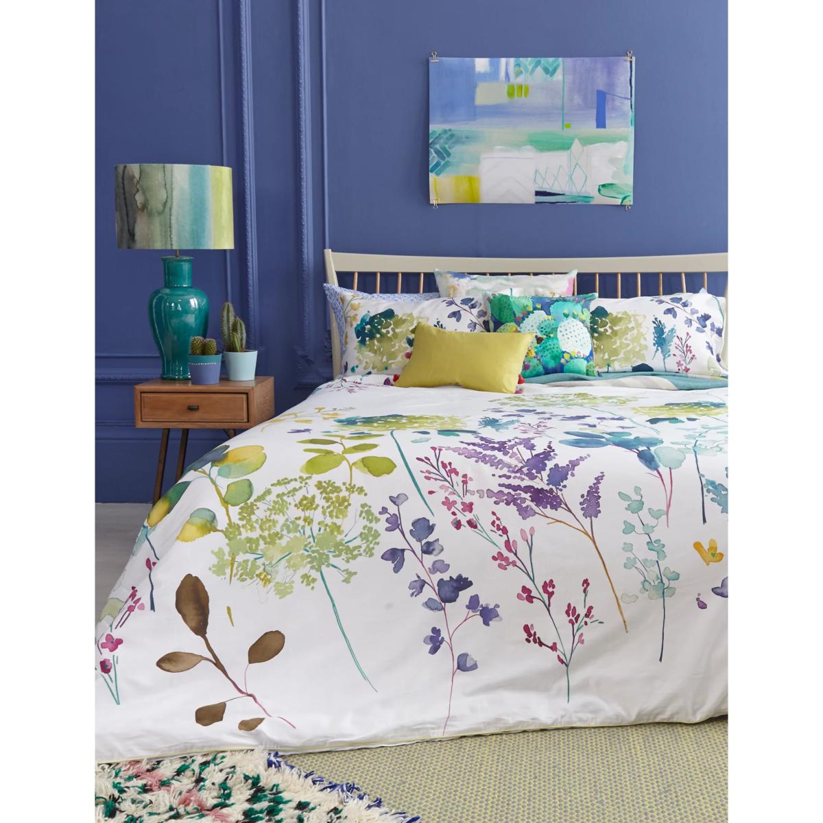 Bluebellgrey Pure Cotton Botanical Bedding Set - DBL - Multi, Multi – image 3