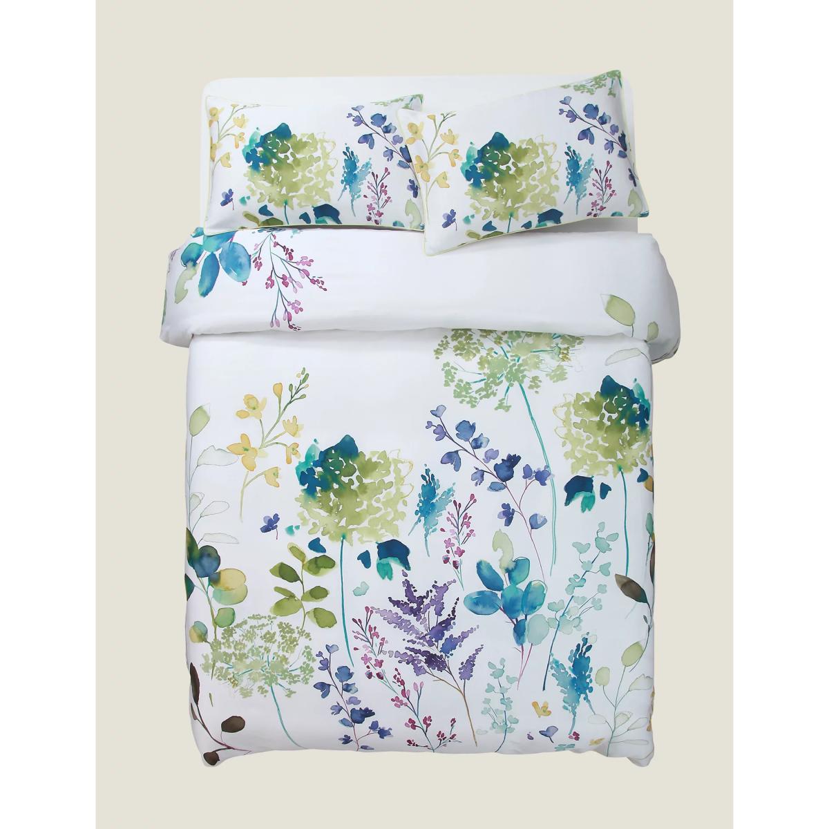 Bluebellgrey Pure Cotton Botanical Bedding Set - DBL - Multi, Multi – image 4