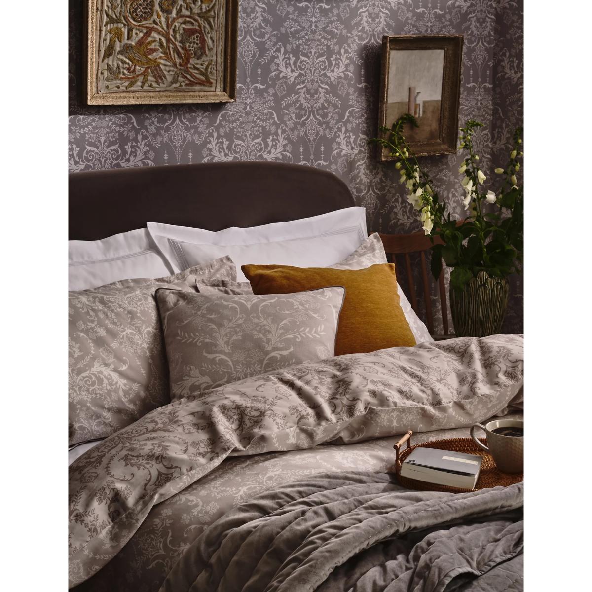 M&S Aida-Alouette Damask Sateen Bedding Set - DBL - Blue Mix, Blue Mix,Grey Mix – image 2