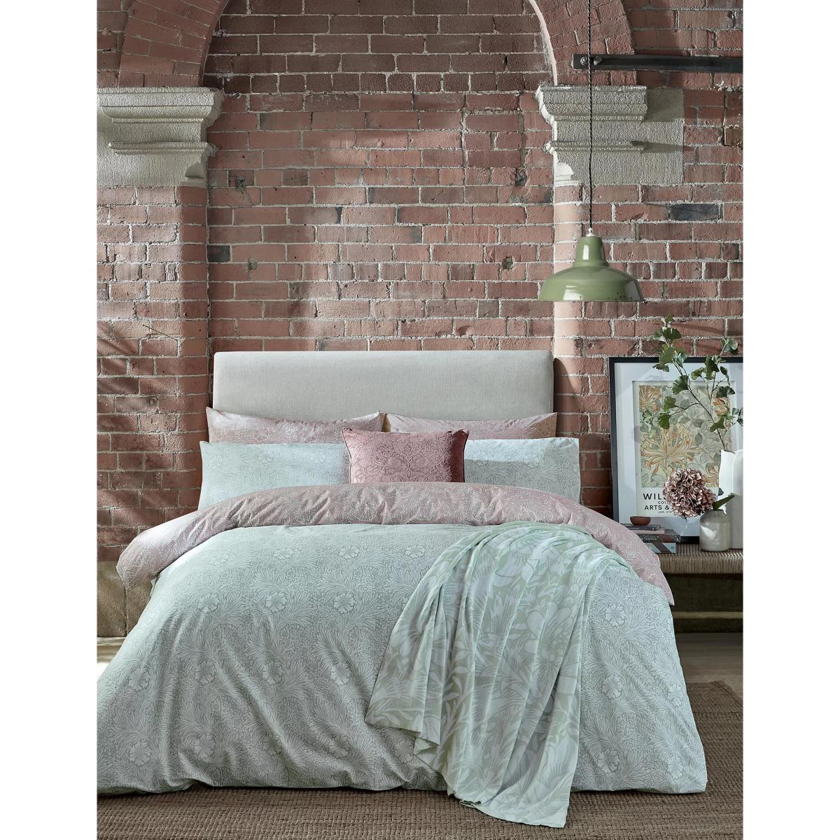 William Morris At Home Pure Cotton Marigold Bedding Set - DBL - Pink, Pink – image 2