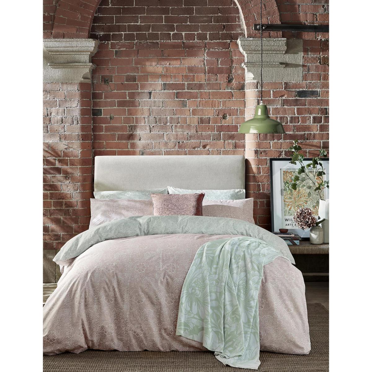 William Morris At Home Pure Cotton Marigold Bedding Set - DBL - Pink, Pink – image 3