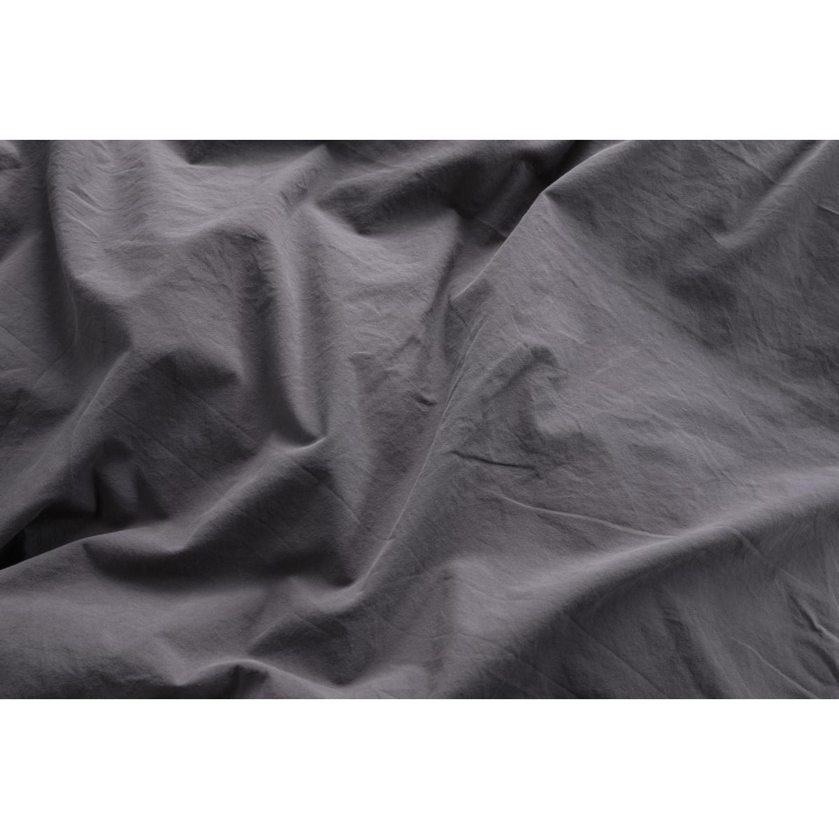 Alexia Stonewashed Cotton Duvet Cover + 2 Pillowcases, Double, Graphite – image 7