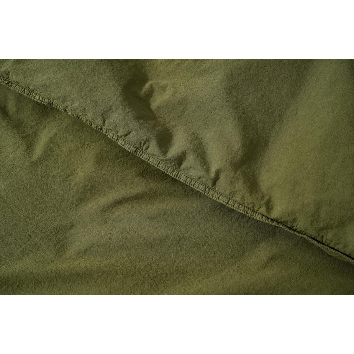 Alexia 100% Organic Stonewashed Cotton Duvet Cover + 2 Pillowcases, Double, Botanic Green – image 6