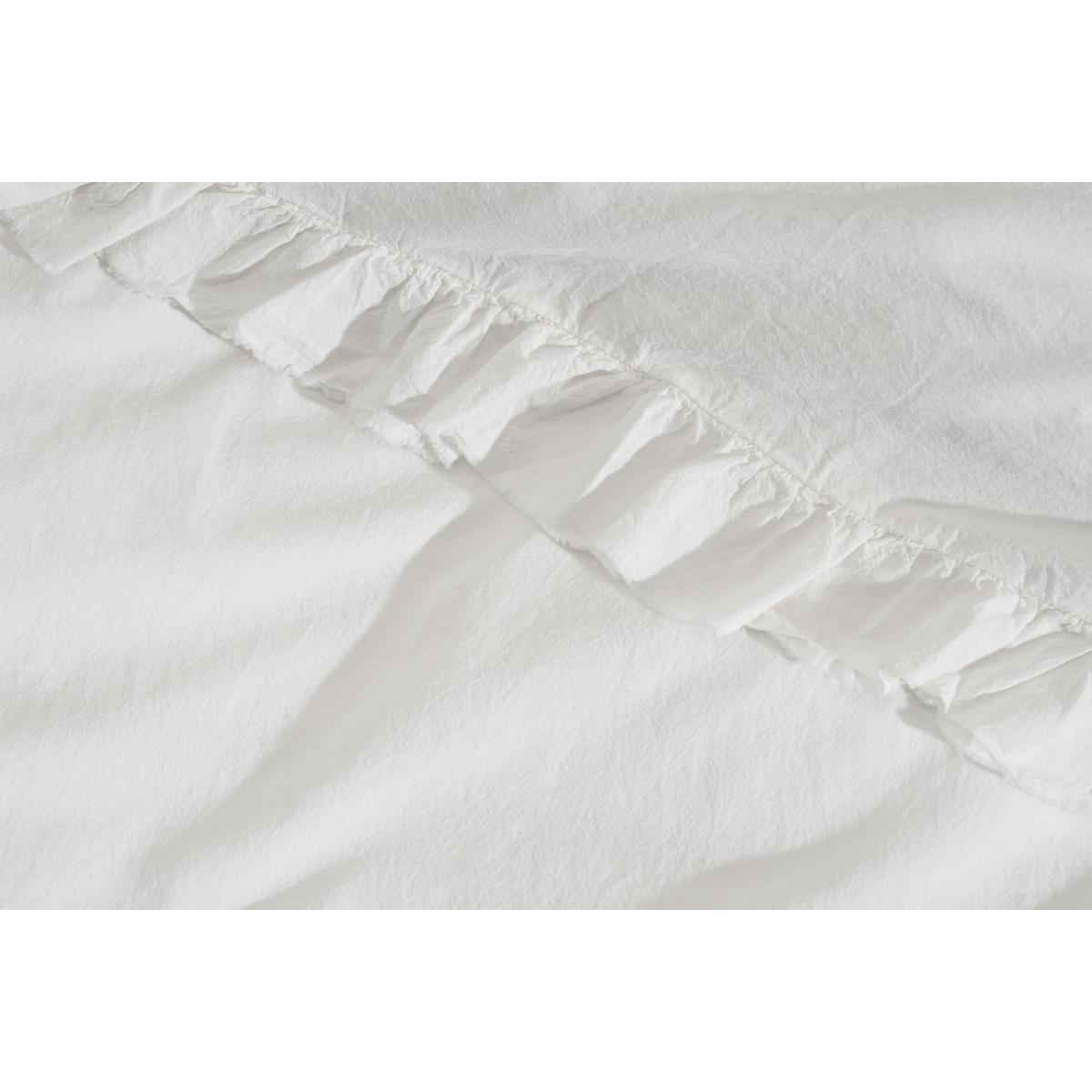 Attara 100% Organic Cotton Duvet Cover + 2 Pillowcases, Double, Off-White – image 6