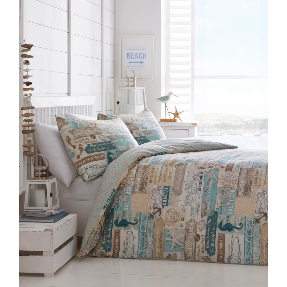 Driftwood Duvet Cover and Pillowcase Set - Blue / Double – image 3