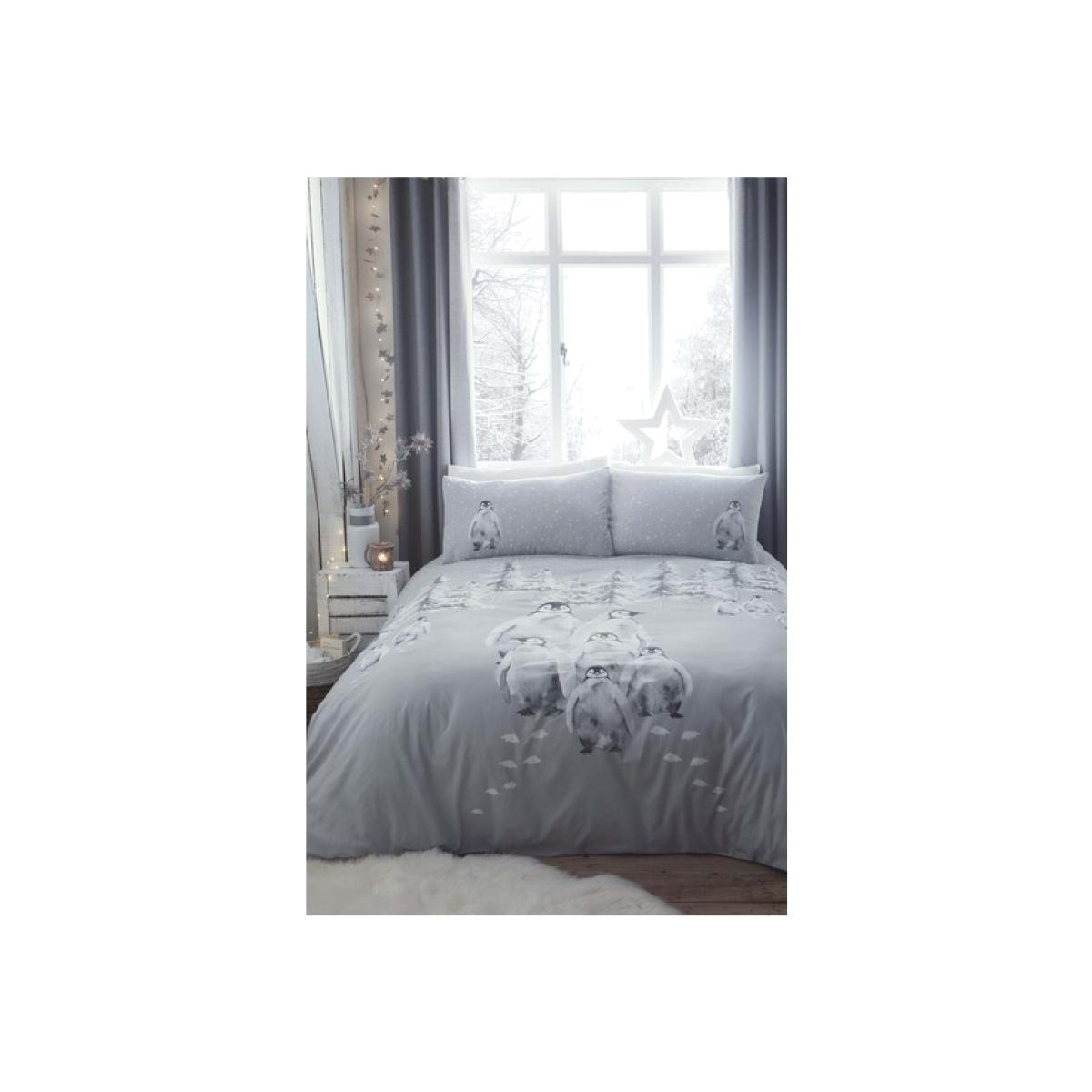 Penguin Family Duvet Cover and Pillowcase Set - Double