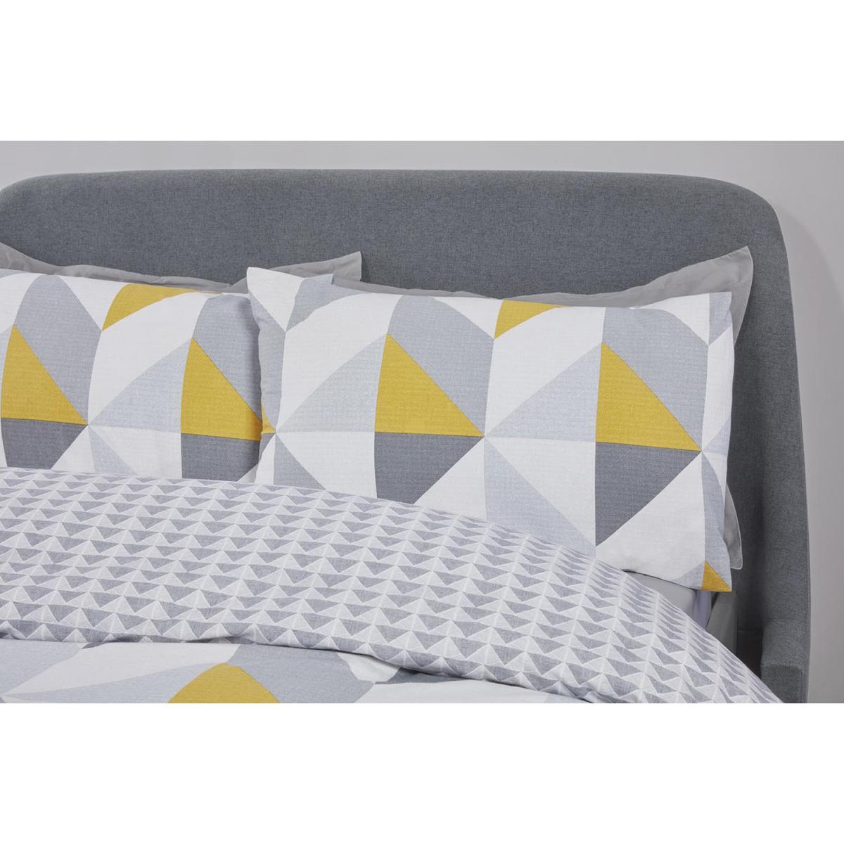 Boston Geo Duvet Cover and Pillowcase Set - Ochre / Double – image 4