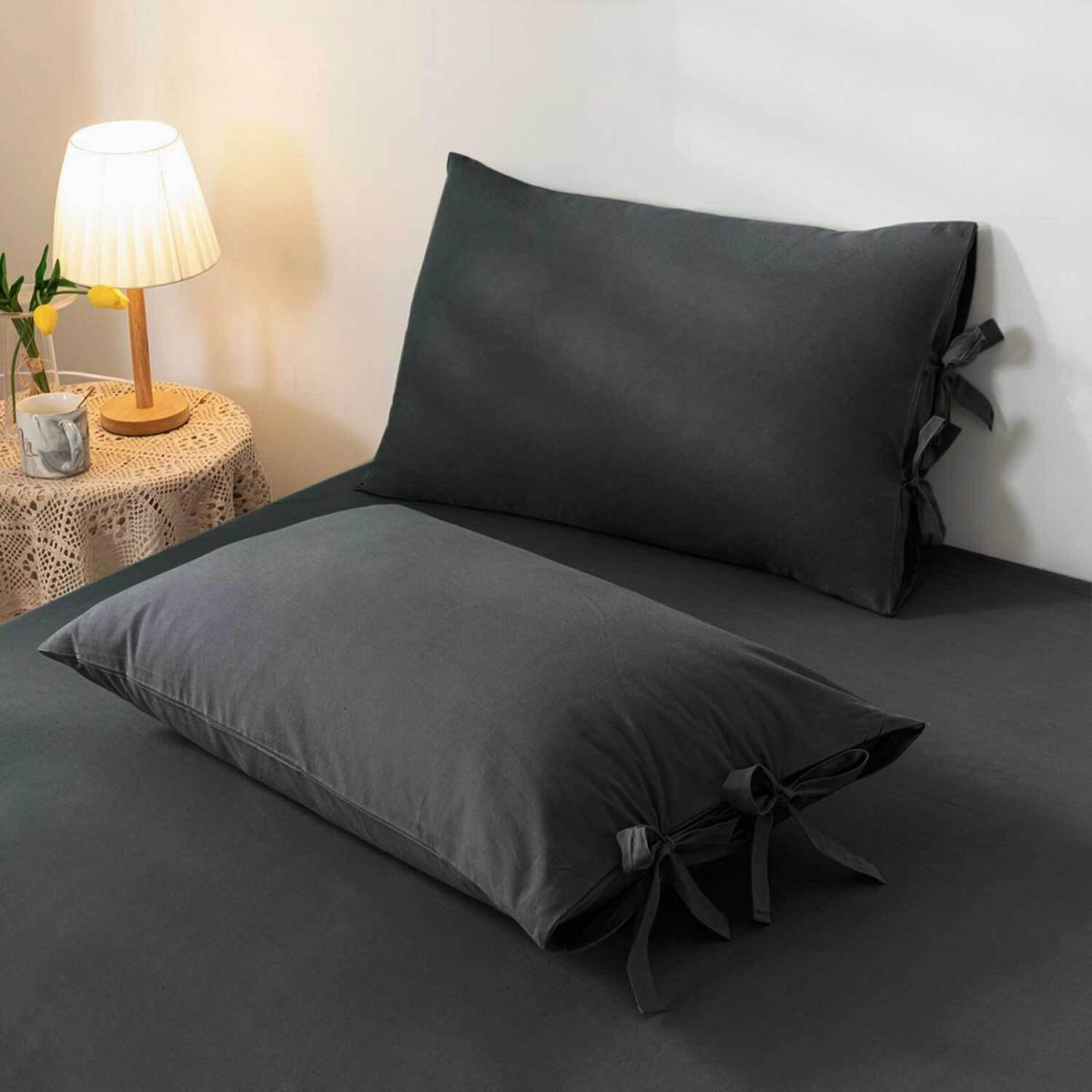 Knotted Duvet Cover Set - Grey / Double – image 3