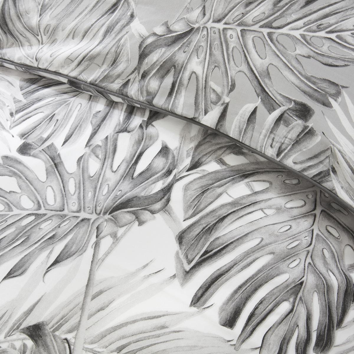 Tropical Monochrome Print Duvet Cover and Pillowcase Set - Double – image 2