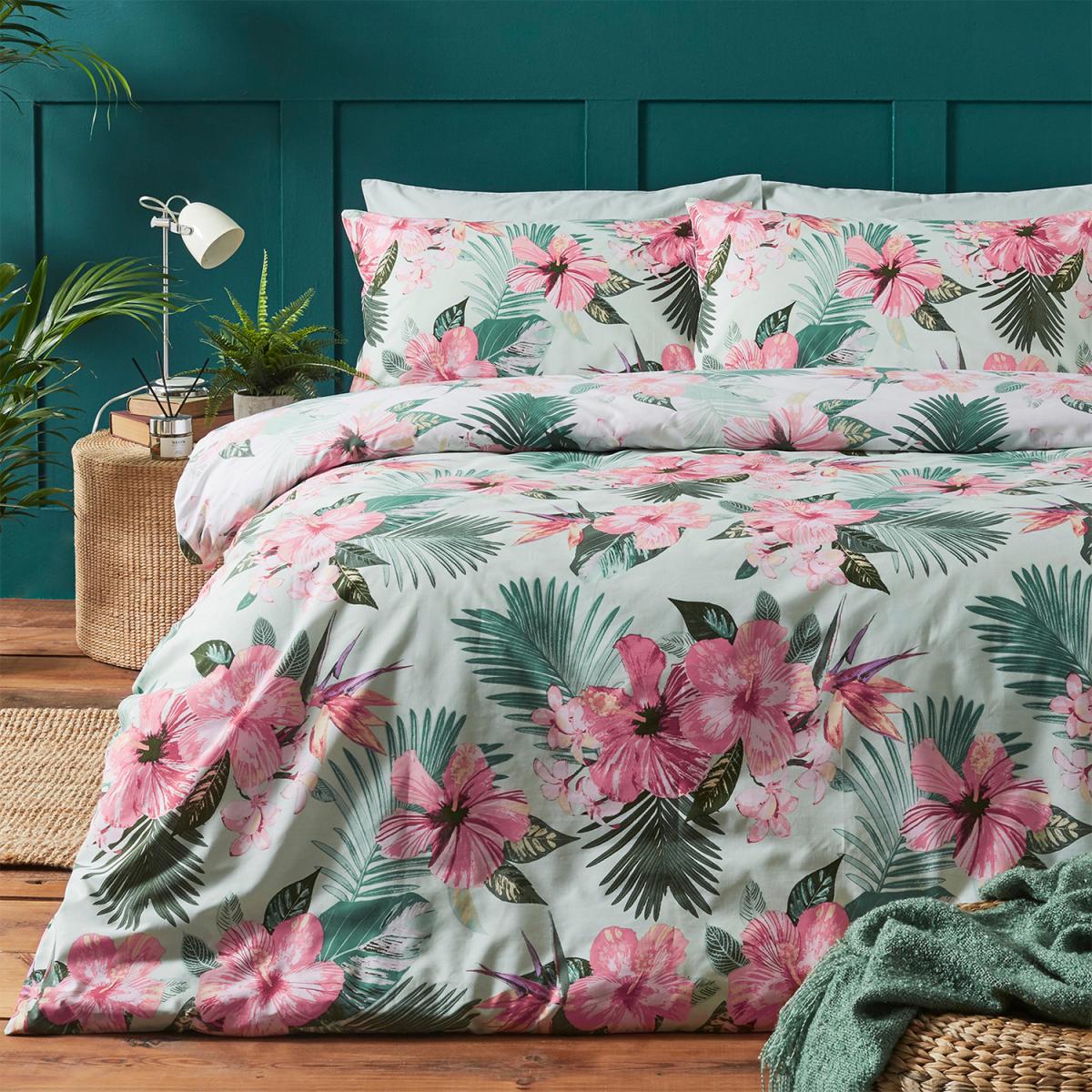 Glamorous Hibiscus Duvet Cover Set - Double – image 4
