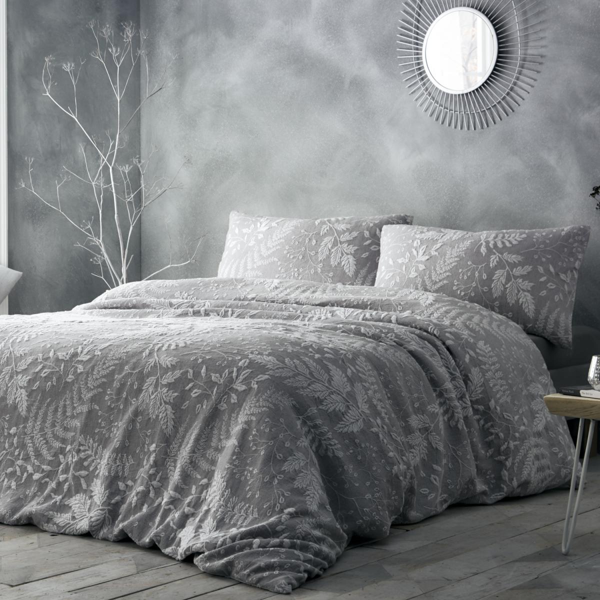 Palazzo Duvet Cover and Pillowcase Set - Grey / Double – image 2