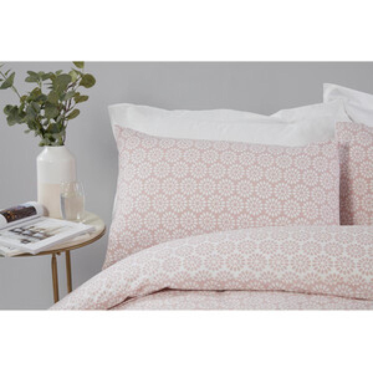 Geo Blossom Duvet Cover and Pillowcase Set - Grey / Double – image 9