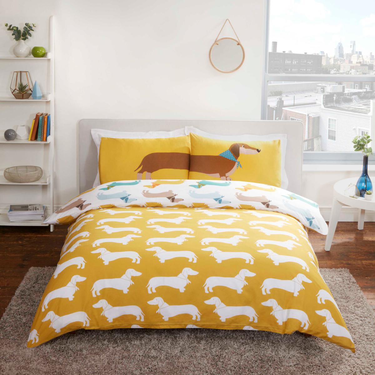 Sausage Dog Duvet Cover and Pillowcase Set - Double – image 2