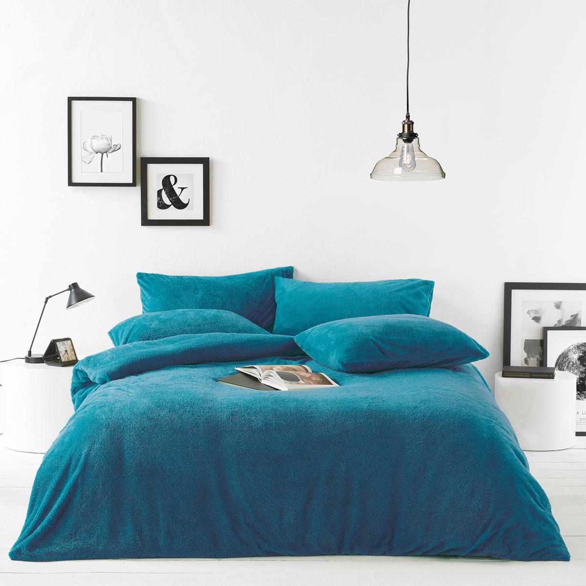 Sherpa Fleece Duvet Cover Set - Blush / Double – image 5