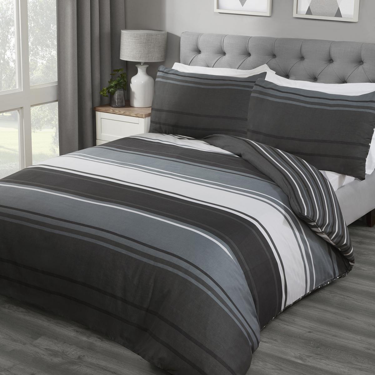 Mckinley Twinpack Duvet Cover and Pillowcase Set - Heather / Double – image 3