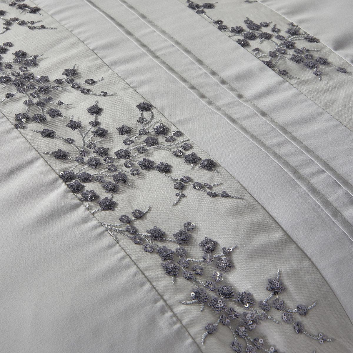 Trailing Sequin Flowers Duvet Cover and Pillowcase Set - Double – image 4