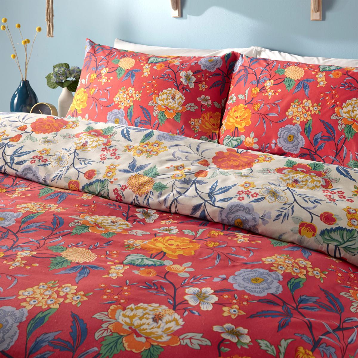 Bright Bloom Duvet Cover Set - Pink / Double – image 13