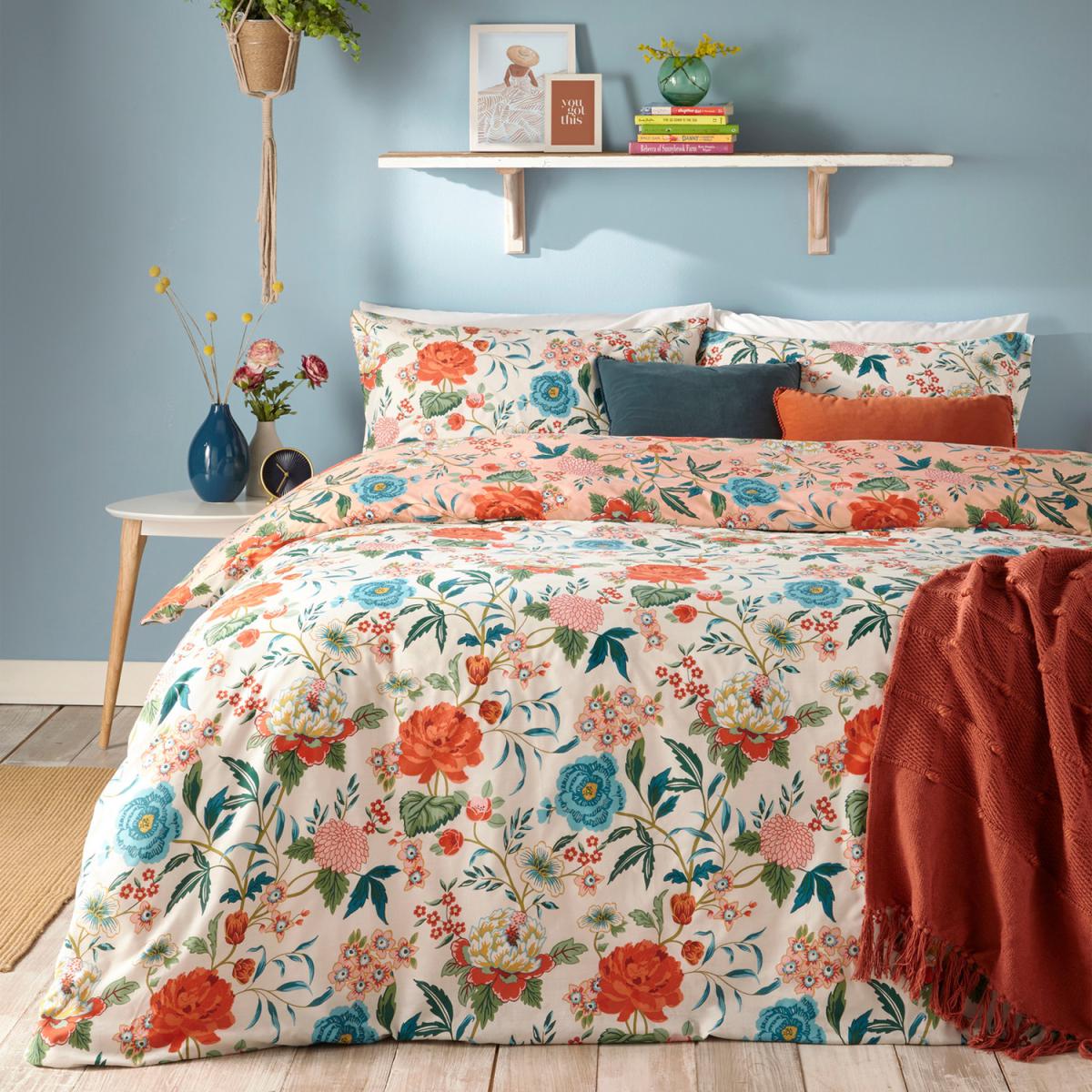 Bright Bloom Duvet Cover Set - Pink / Double – image 4