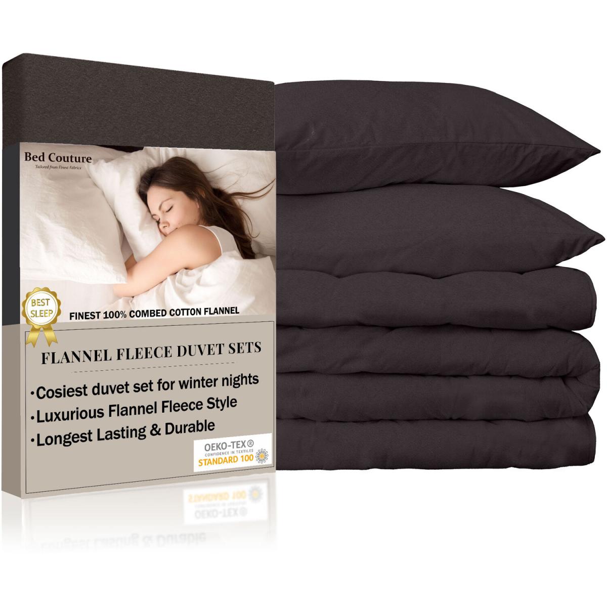 Bed Couture Flannel Duvet Set with Pillowcases 50x70cm - Sky blue / King / Double – image 46