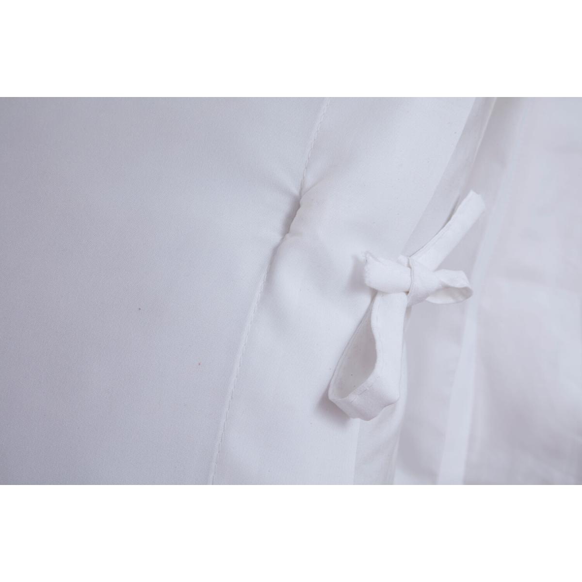 My Home Moda Tied Duvet Cover and Pillowcase Set  - White / Double – image 3