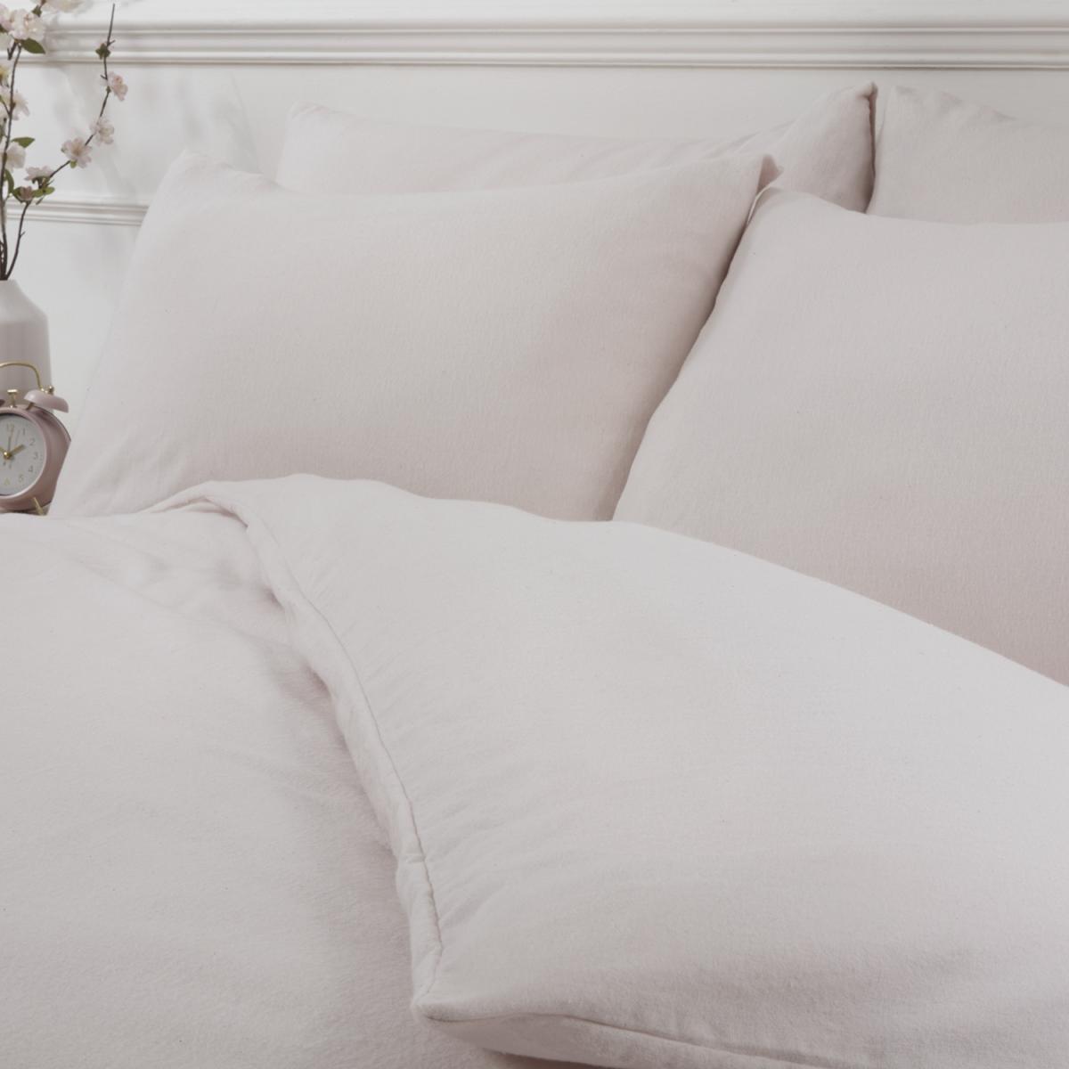 Flannelette Duvet Cover and Pillowcase Set - Navy / Double – image 10