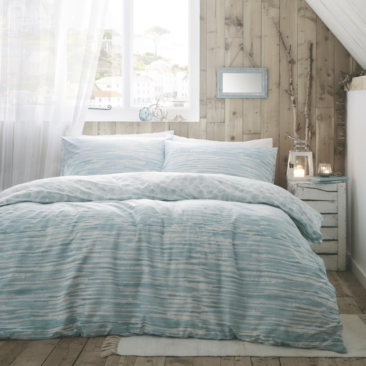 Shore Duvet Set - Duck Egg / Double – image 6