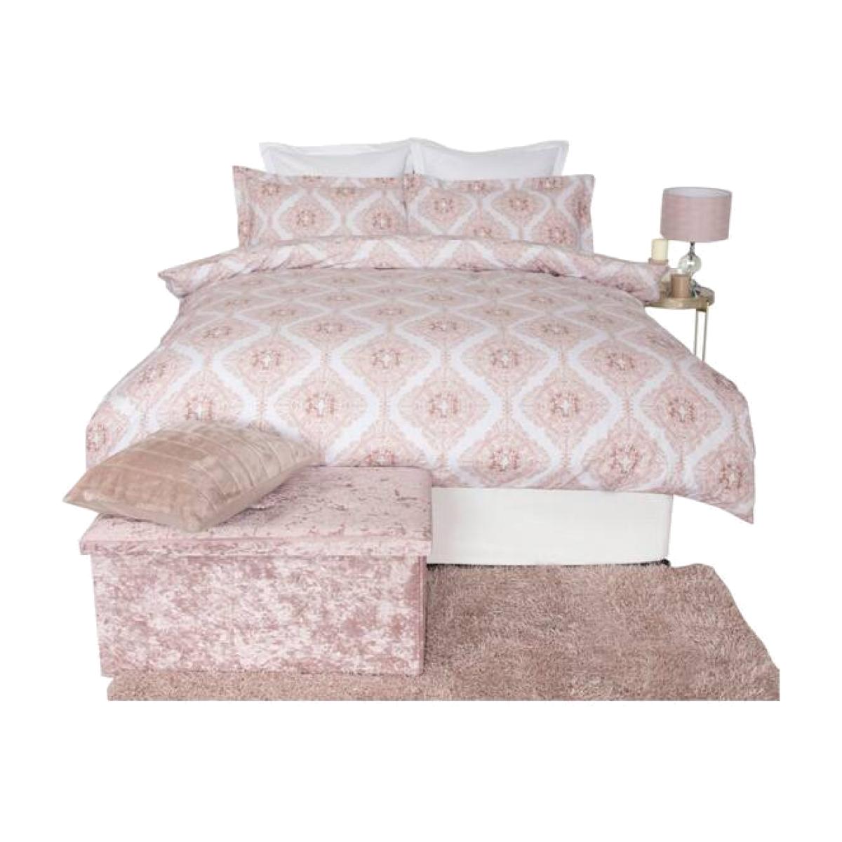 Ava Duvet Cover Set - BM379 - Blush / Double
