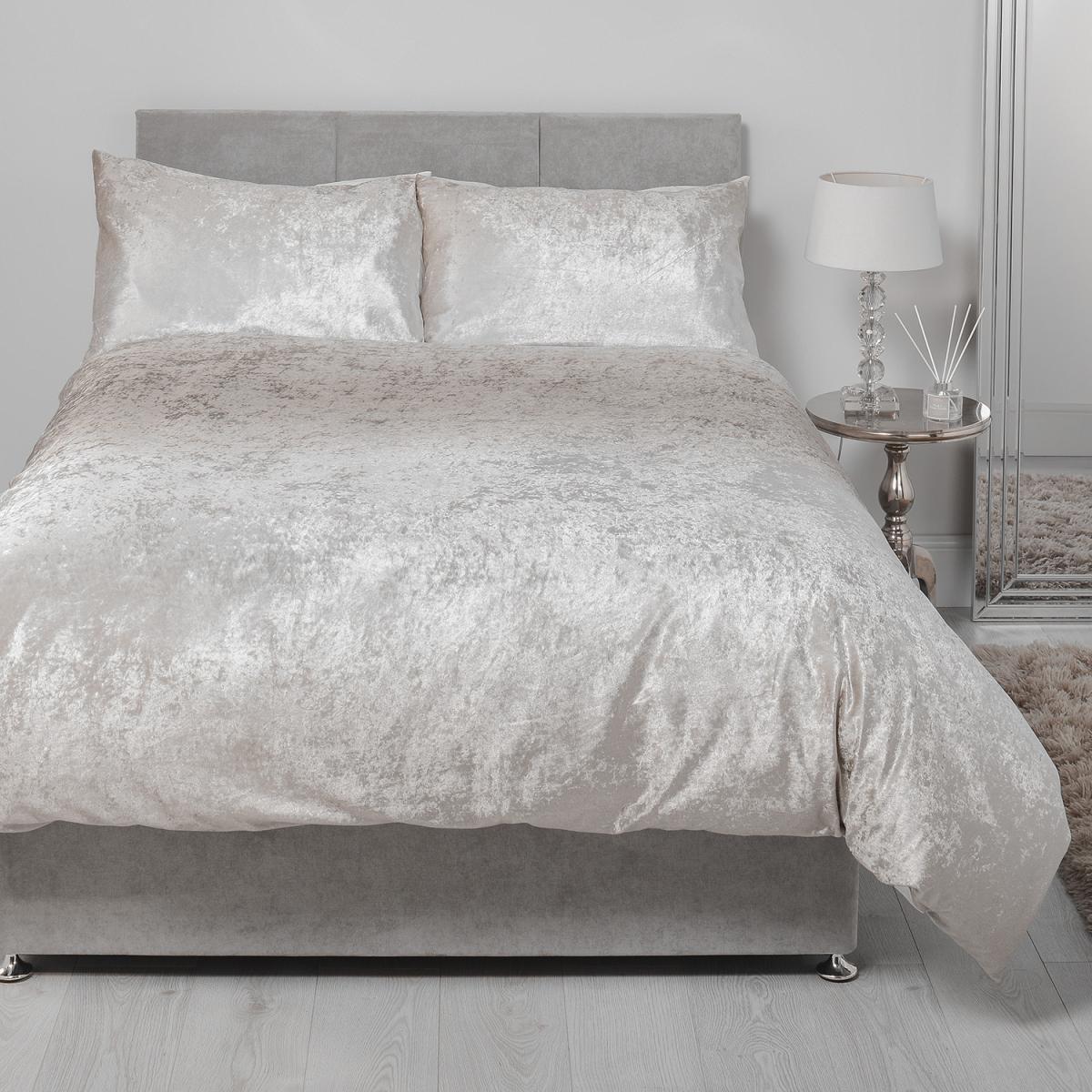 Aurora Ombre Duvet Cover and Pillowcase Set - Silver / Double – image 6