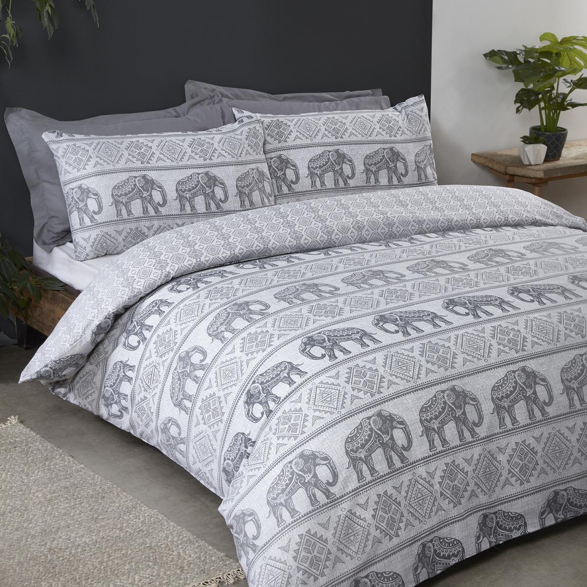Hathi Elephant Duvet Cover and Pillowcase Set - Double – image 2