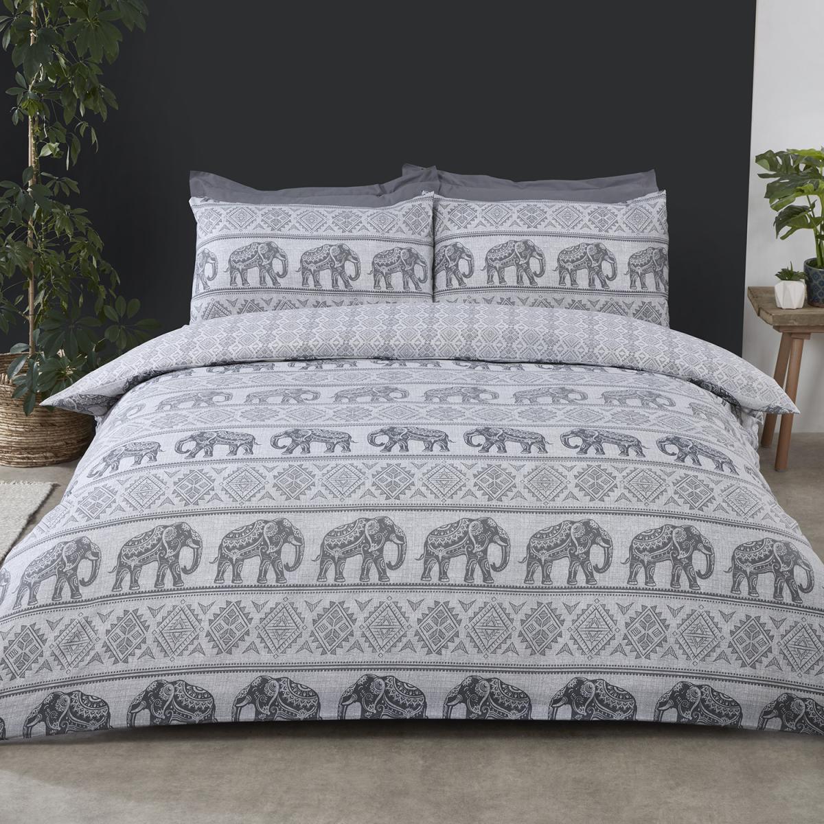 Hathi Elephant Duvet Cover and Pillowcase Set - Double – image 6
