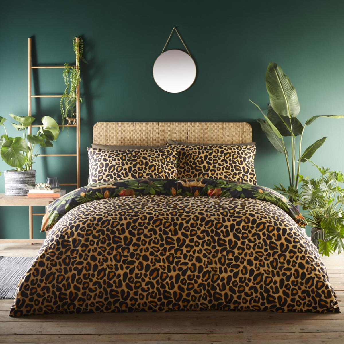 Jungle Cats Duvet Set - White / Double – image 3