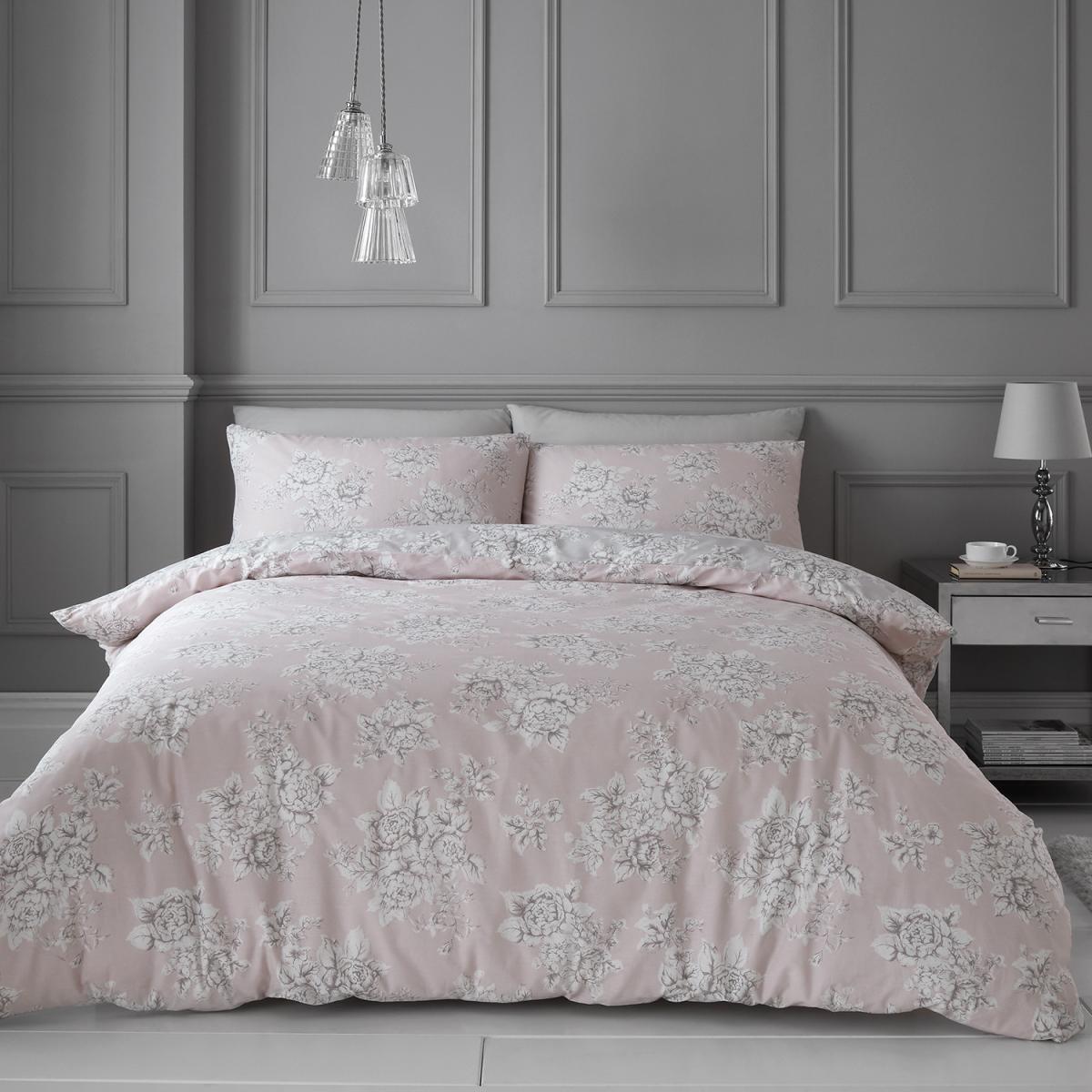 Isabella Duvet Cover and Pillowcase Set - Blush / Double – image 2
