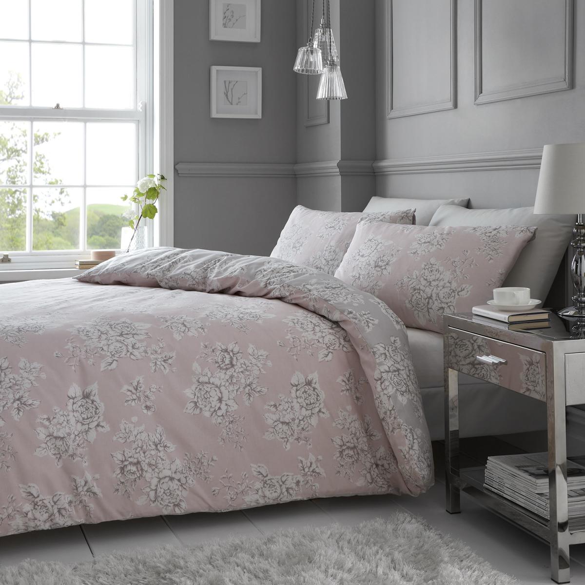 Isabella Duvet Cover and Pillowcase Set - Blush / Double – image 7