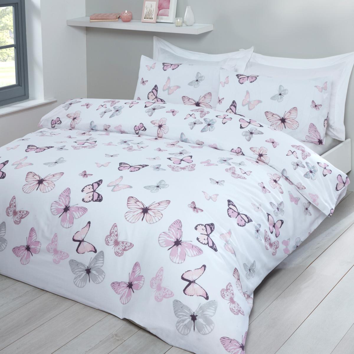 Neveah Butterfly Duvet and Pillowcase Set - Double – image 2