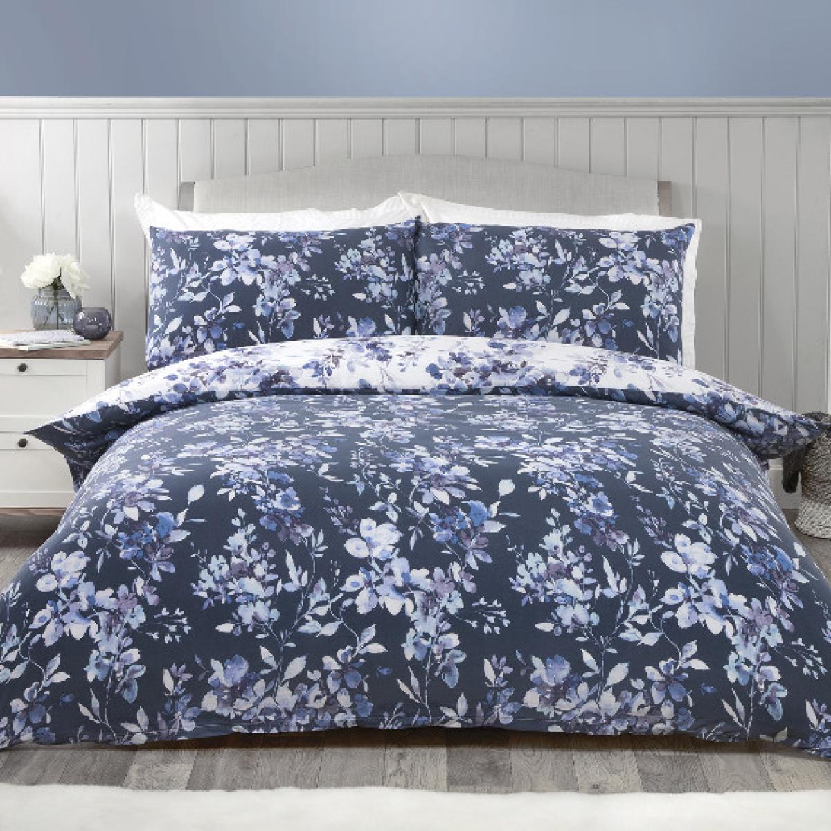 Delphine Floral Duvet Cover and Pillowcase Set - Double
