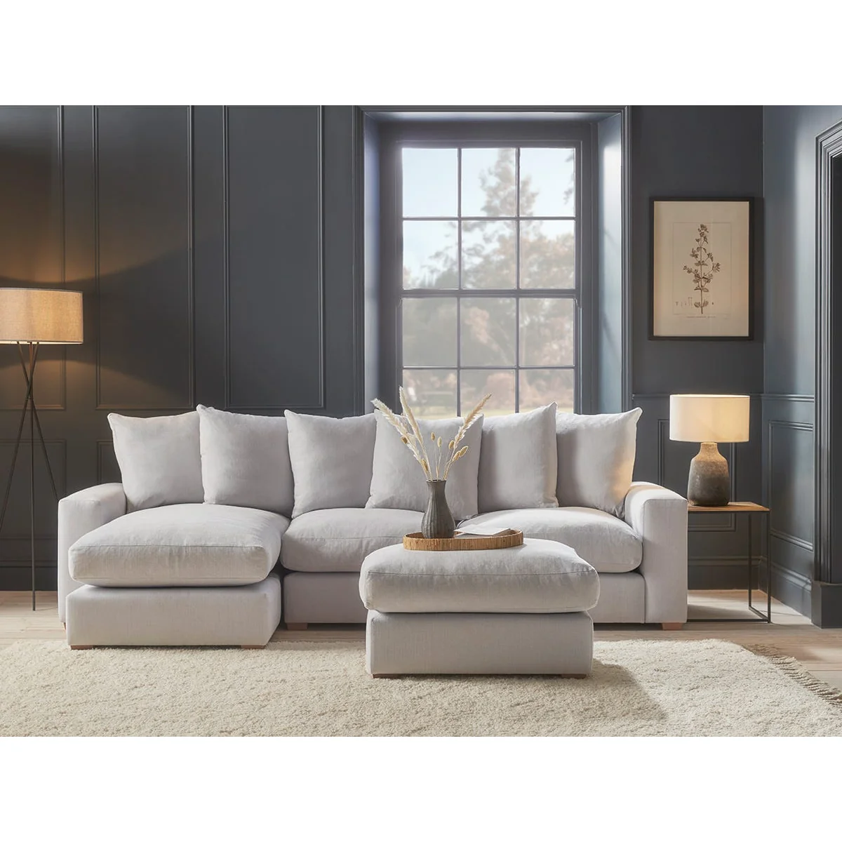 Lyon Chaise Sofa - Fern Herringbone – image 2