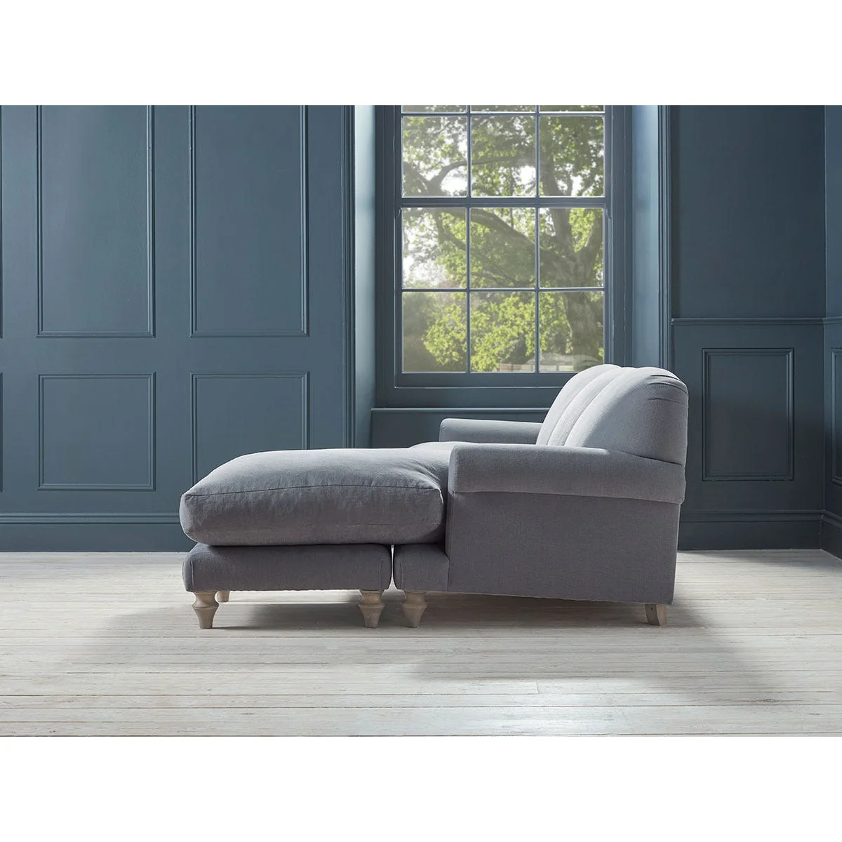Kiruna Chaise Right Hand Facing Sofa – Black Leather – image 6